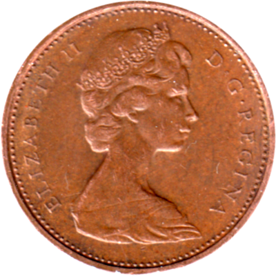 1 cent, 1974 Obverse
