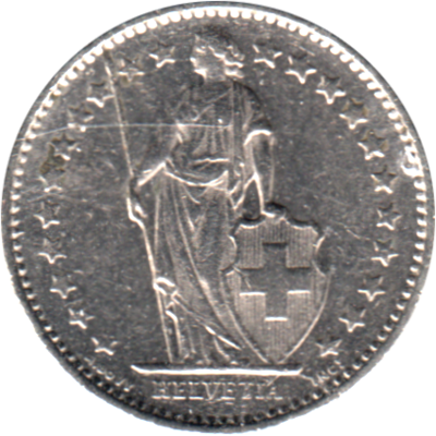 ½ Frank, 1981 Obverse