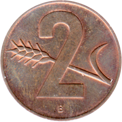 2 Rappen, 1963 Reverse