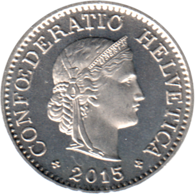 10 Rappen, 2015 Obverse