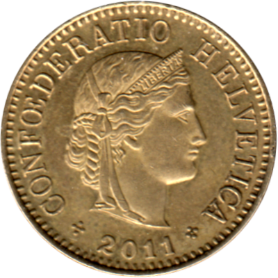 5 Rappen, 2011 Obverse