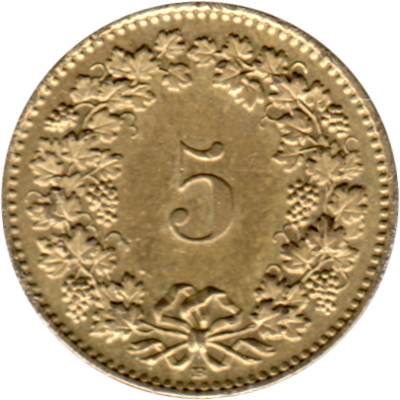 5 Rappen, 2011 Reverse