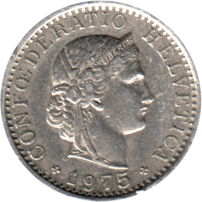20 Rappen, 1975 Obverse