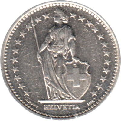 ½ Frank, 1992 Obverse