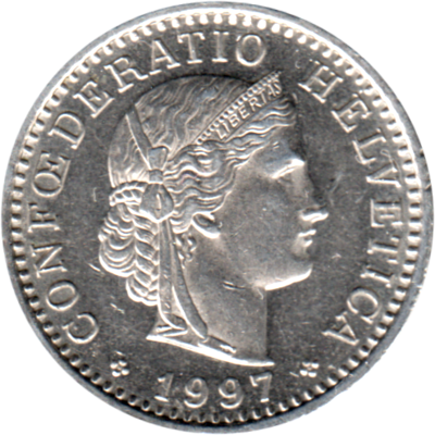 20 Rappen, 1997 Obverse