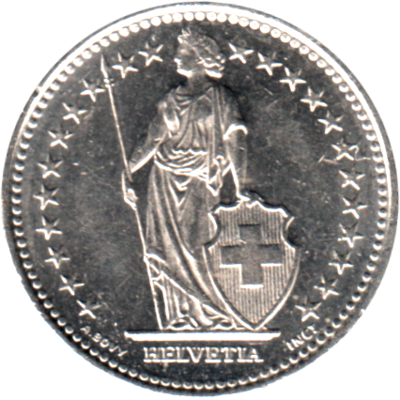 ½ Frank, 1993 Obverse