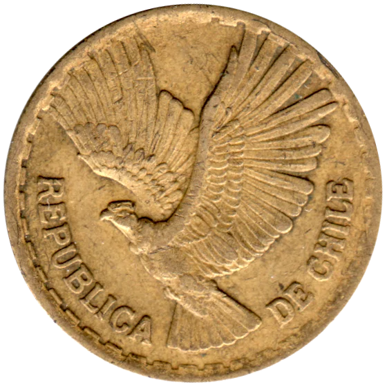 5 centésimos, 1965 Obverse