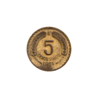 Preview 5 centésimos, 1965 reverse