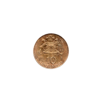 Preview 10 centésimos, 1971 reverse