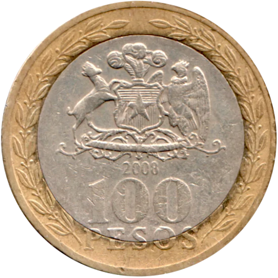 100 Pesos, 2008 Reverse