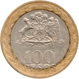 Preview 100 Pesos, 2008 reverse