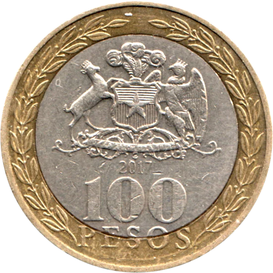 100 Pesos, 2017 Reverse