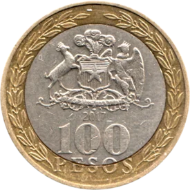 Preview 100 Pesos, 2017 reverse