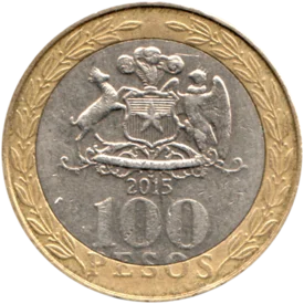 Preview 100 Pesos, 2015 reverse