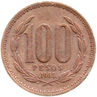 Preview 100 Pesos, 1985 reverse