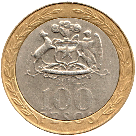 100 Pesos, 2014 Reverse