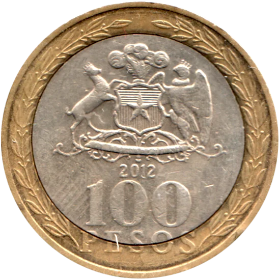 100 Pesos, 2012 Reverse