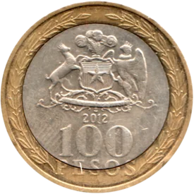 Preview 100 Pesos, 2012 reverse