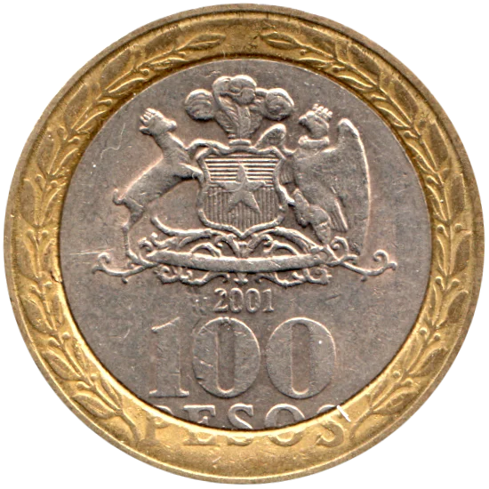 100 Pesos, 2001 Reverse