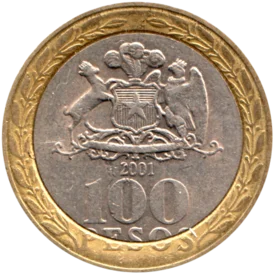 Preview 100 Pesos, 2001 reverse