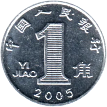 Preview 1 jiǎo, 2005 reverse