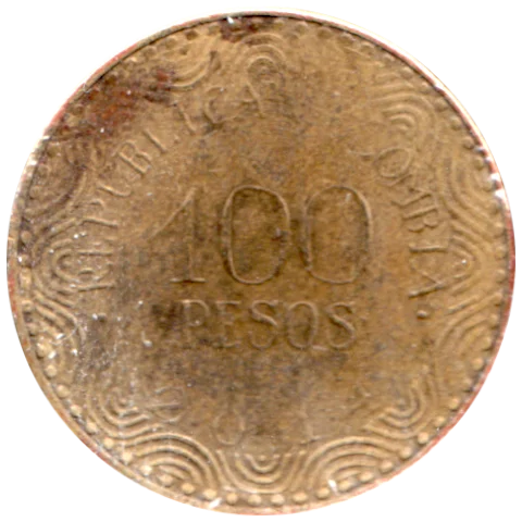 100 Pesos, 2014 Reverse