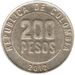 Preview 200 Pesos, 2012 reverse