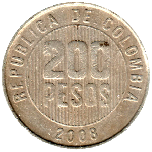 200 Pesos, 2008 Reverse