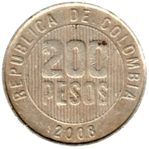Preview 200 Pesos, 2008 reverse