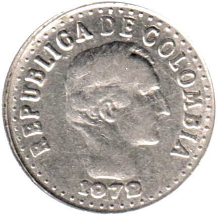 10 centavos, 1972 Obverse