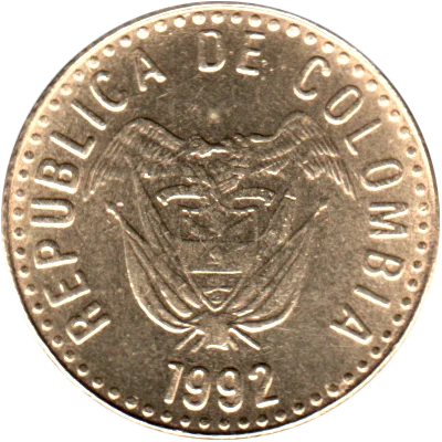 5 Pesos, 1992 Obverse