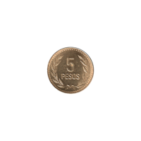 Preview 5 Pesos, 1992 reverse