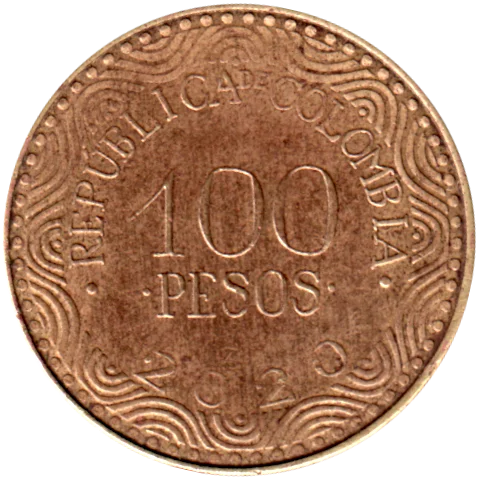 100 Pesos, 2020 Reverse