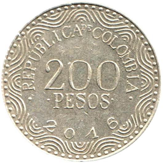 200 Pesos, 2016 Reverse