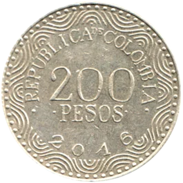 Preview 200 Pesos, 2016 reverse