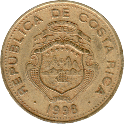 100 Colones, 1998 Obverse