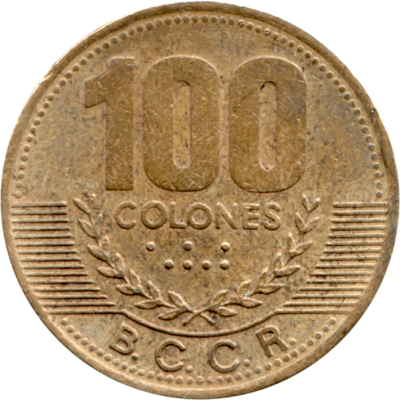 100 Colones, 2000 Reverse