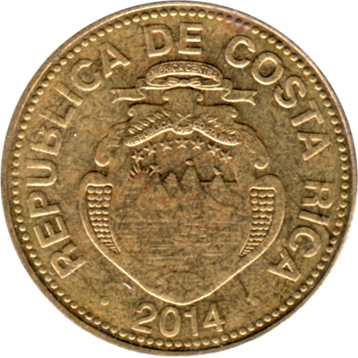 100 Colones, 2014 Obverse