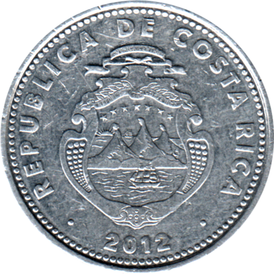10 Colones, 2012 Obverse