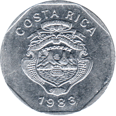 10 Colones, 1983 Obverse