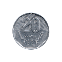 Preview 20 Colones, 1985 reverse
