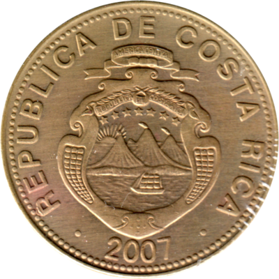 50 Colones, 2007 Obverse
