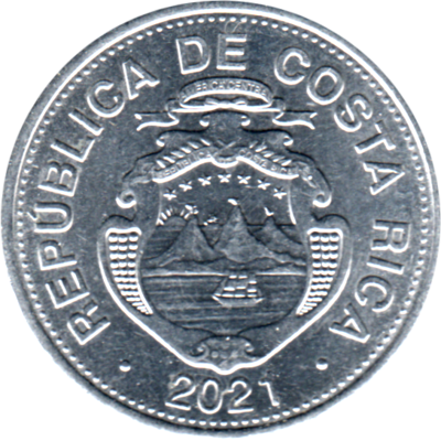 10 Colones, 2021 Obverse