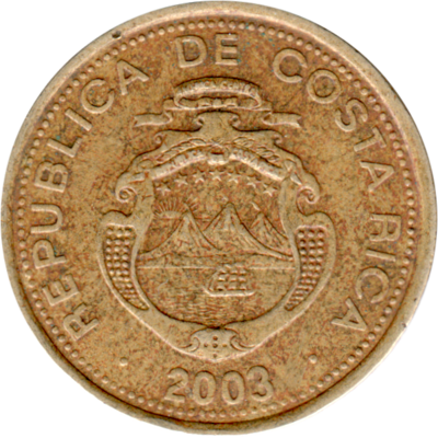 25 Colones, 2003 Obverse