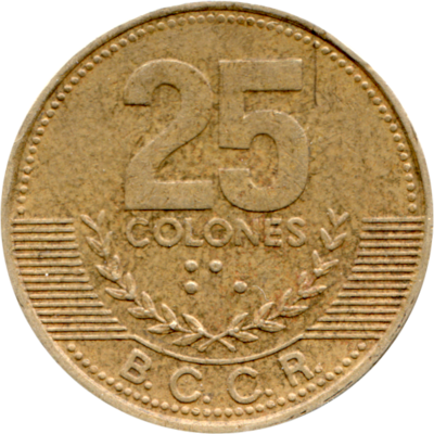 25 Colones, 2003 Reverse