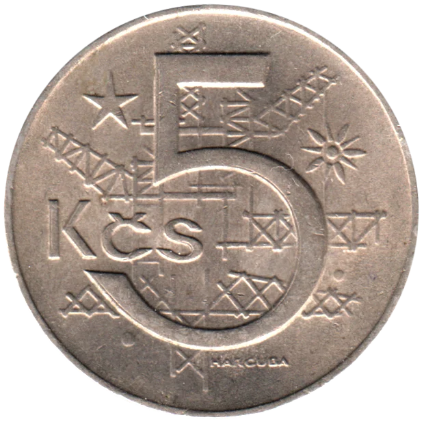 5 Korun, 1970 Reverse