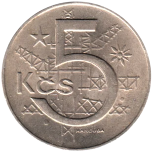 Preview 5 Korun, 1970 reverse