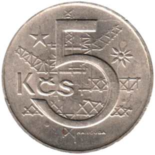 Preview 5 Korun, 1978 reverse