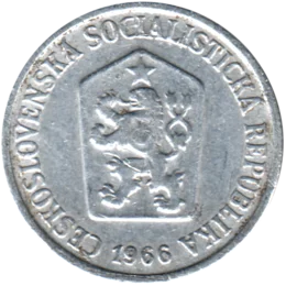 Preview 10 haléřů, 1966 obverse
