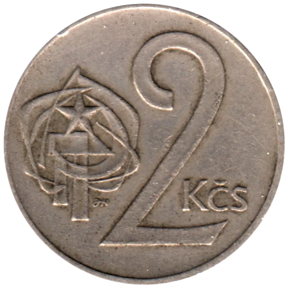 2 Korun, 1973 Reverse